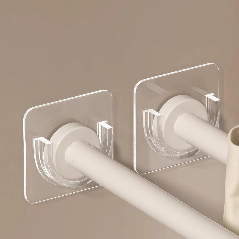 Curtain Rods - Penyangga Tiang Gorden Transparan Tanpa Bor,