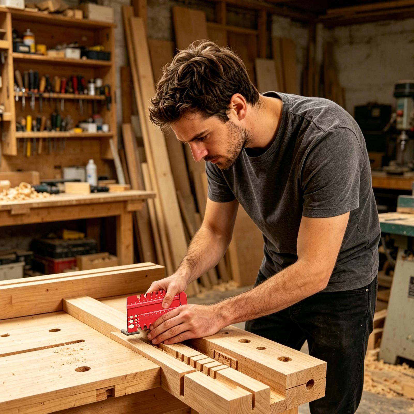 Home Improvement Mark - Penggaris Konstruksi, Penggaris Penanda, Pengukur Mortise