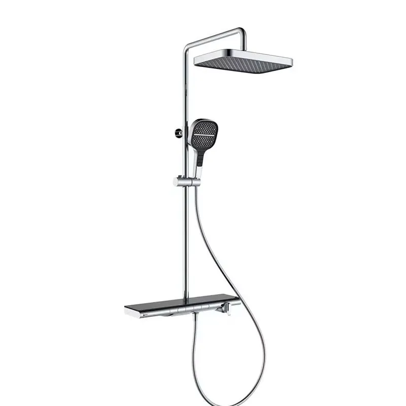 Faucet - Set Shower Termostatik Digital LED Pintar,