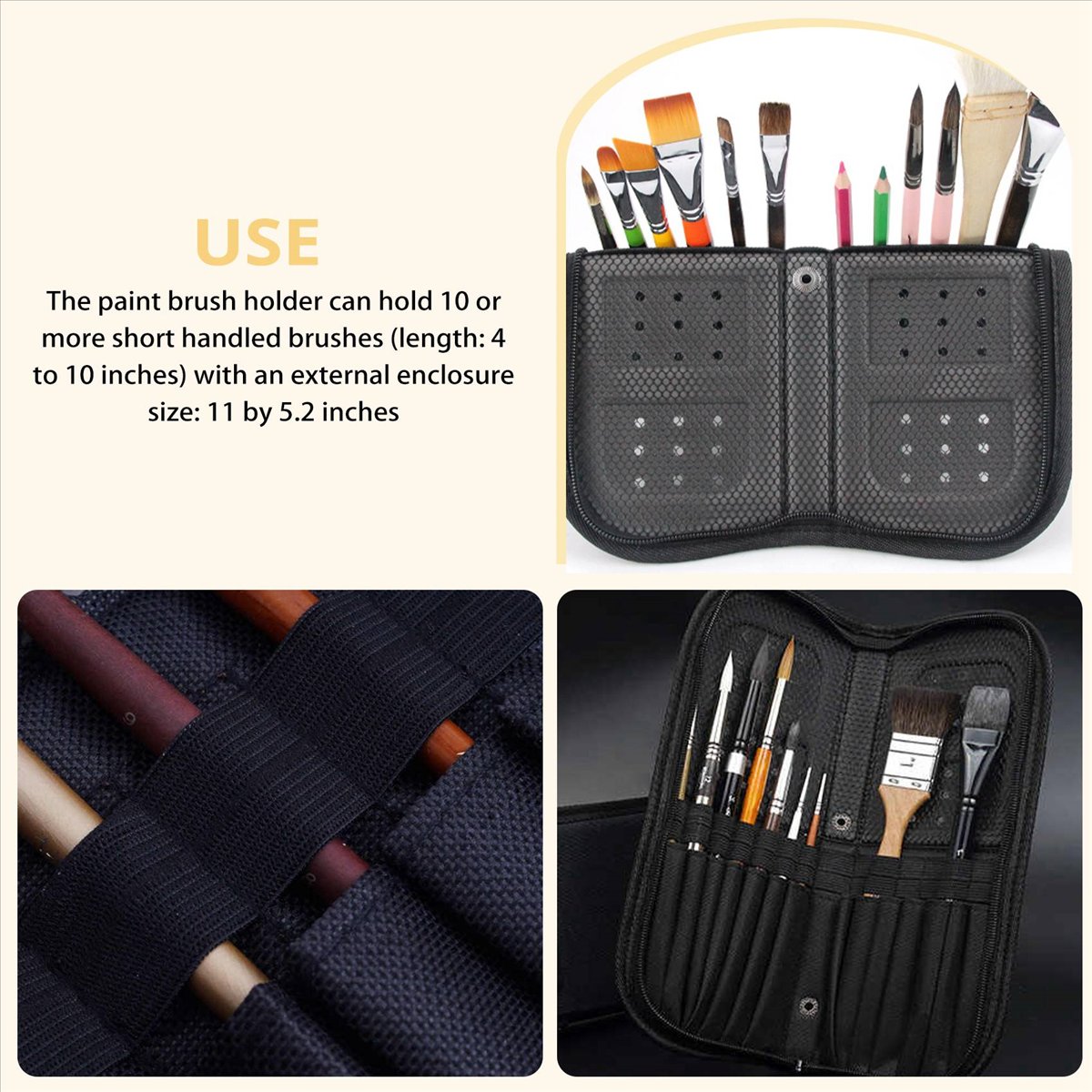 Paint Brush - (A02R] Tempat Kuas Lukis 38Cm dengan