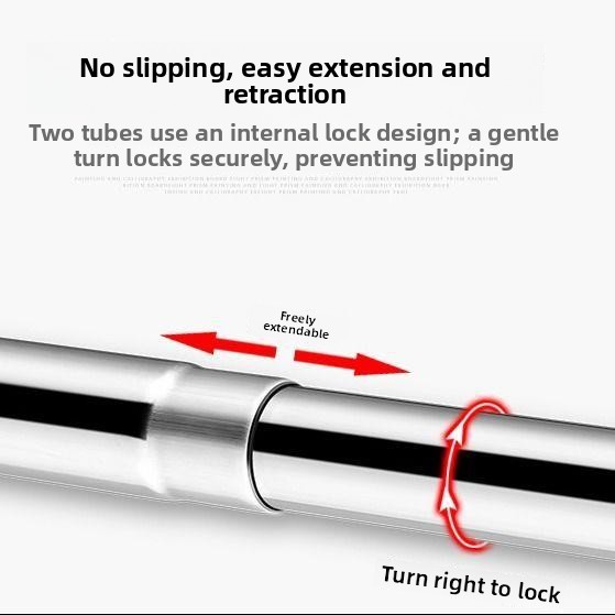 Curtain Rods - Rak Pengering Pakaian Stainless Steel Retraktil