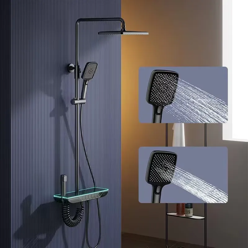 Faucet - Set Shower Termostatik Digital Pintar, Keran