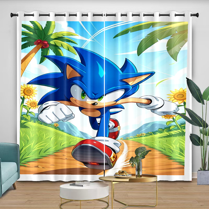 Gorden Sonic Kartun Cetak Digi - Curtain Rods ulasan dan harga