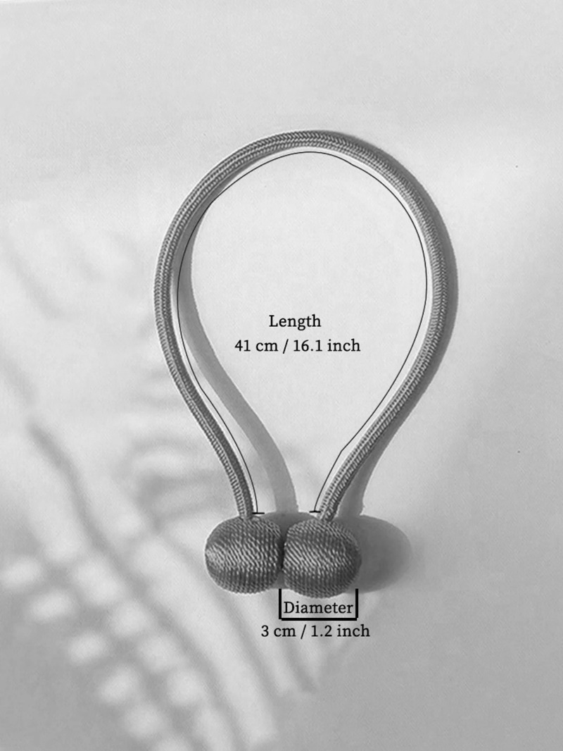 2 Buah Tali Tirai dengan Gespe - Curtain Rods ulasan dan harga