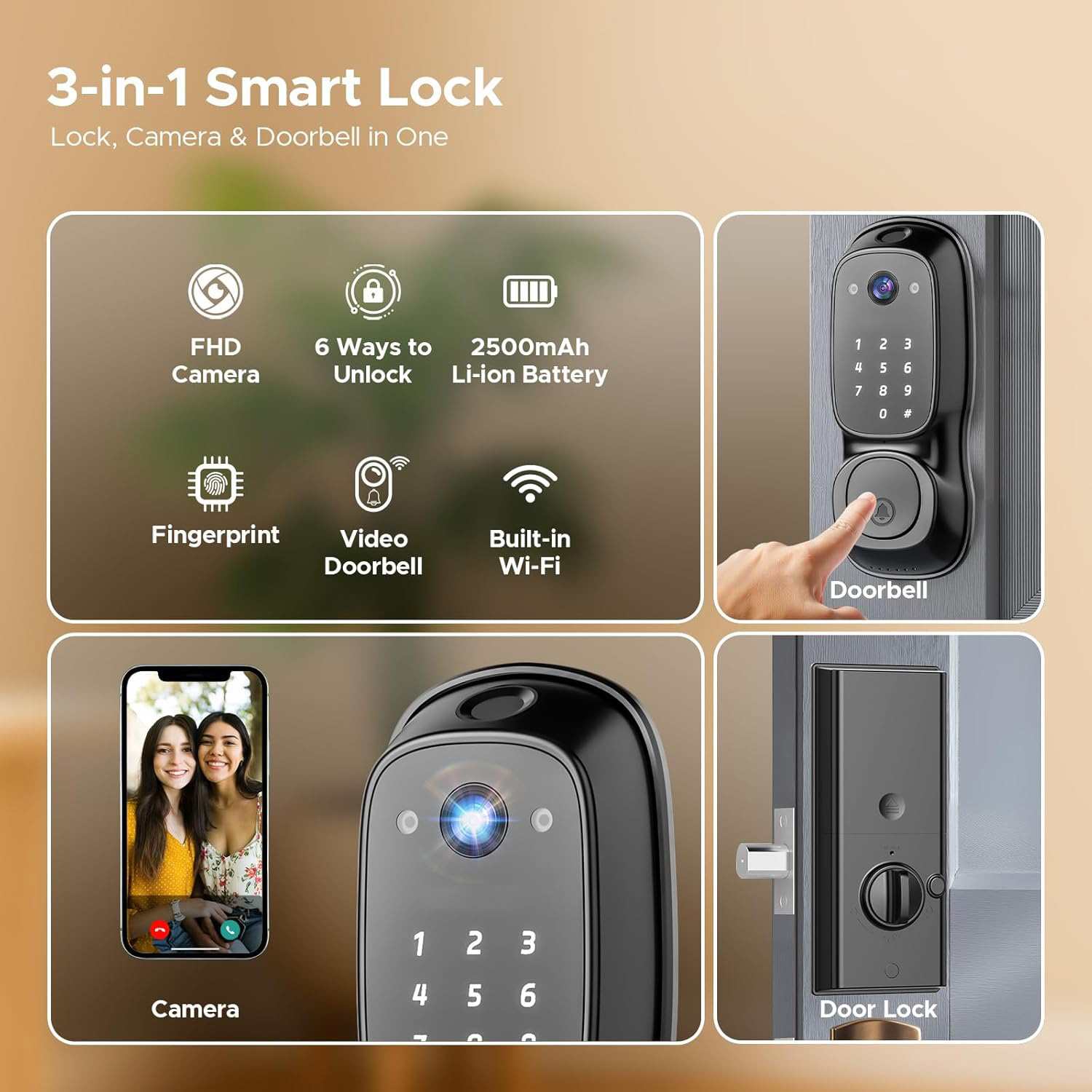 Kunci Pintu Pintar Wifi Tuya ‎ - Door Lock ulasan dan harga