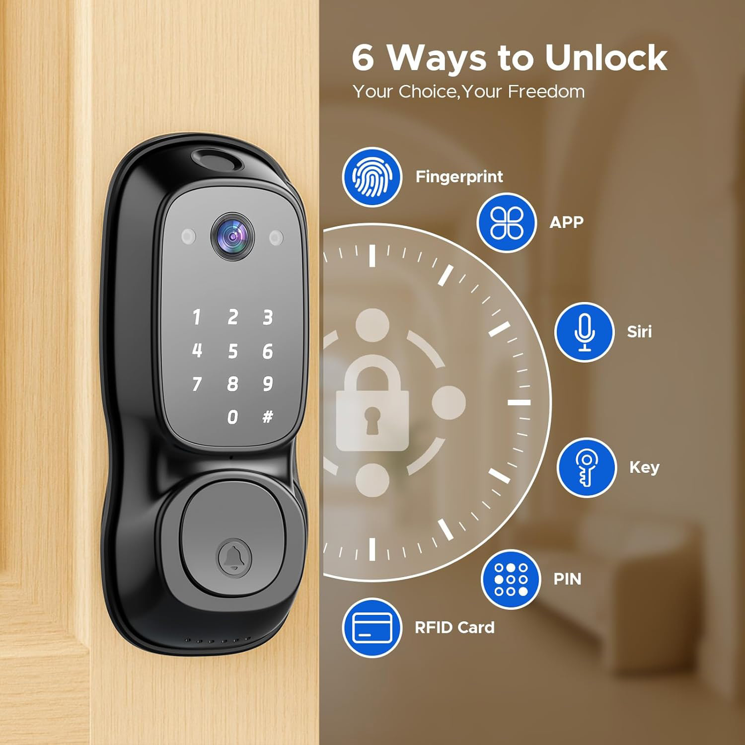 Kunci Pintu Pintar Wifi Tuya ‎ - Door Lock ulasan dan harga