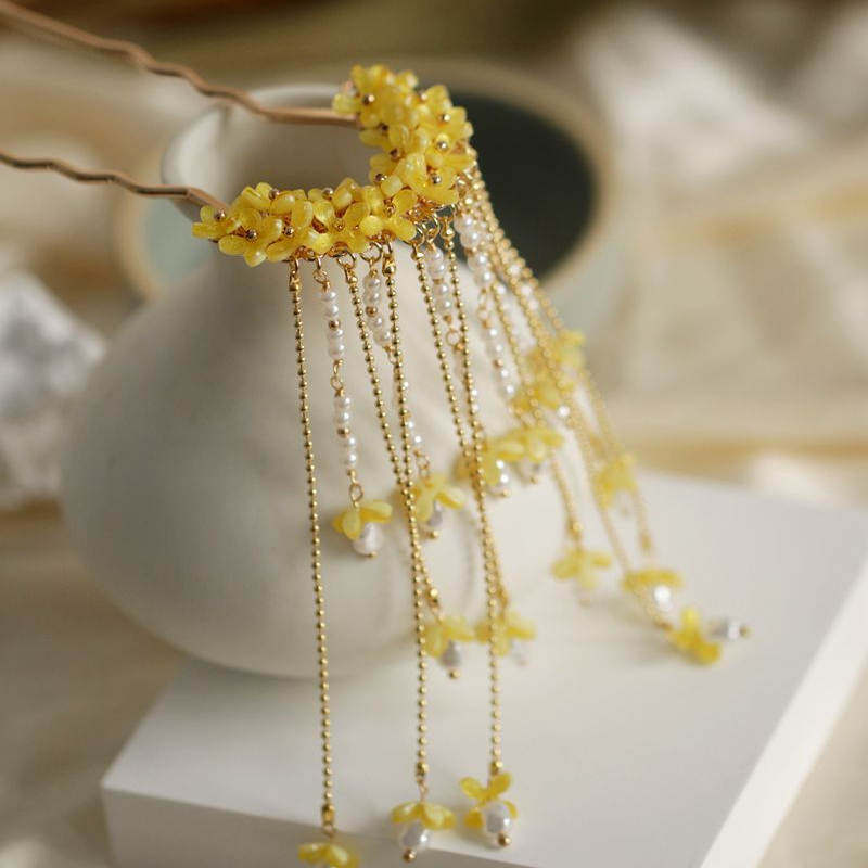 Jepit Rambut Osmanthus Gaya Ku - Curtain Rods ulasan dan harga