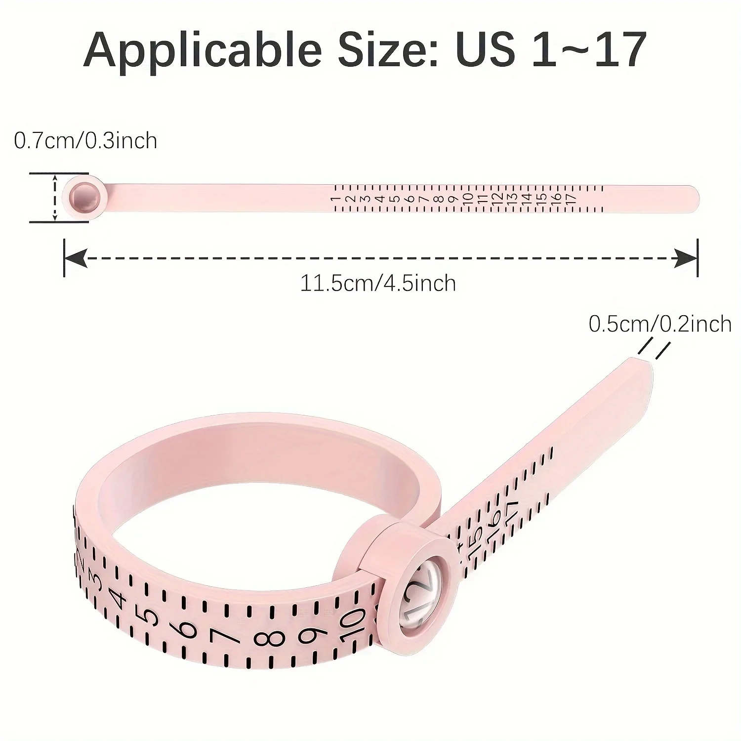 1-17 Ring Dimender Alat Ukur A - Tape Measure ulasan dan harga