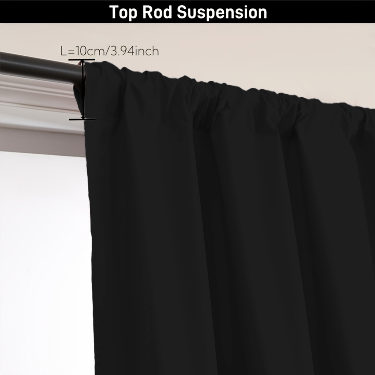 1 Buah Tirai Blackout 100% War - Curtain Rods ulasan dan harga