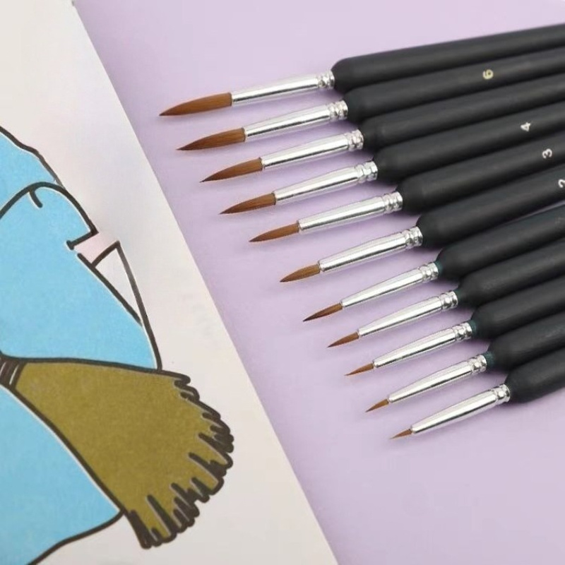 11pcs Set Kuas Lukis Profesion - Paint Brush ulasan dan harga