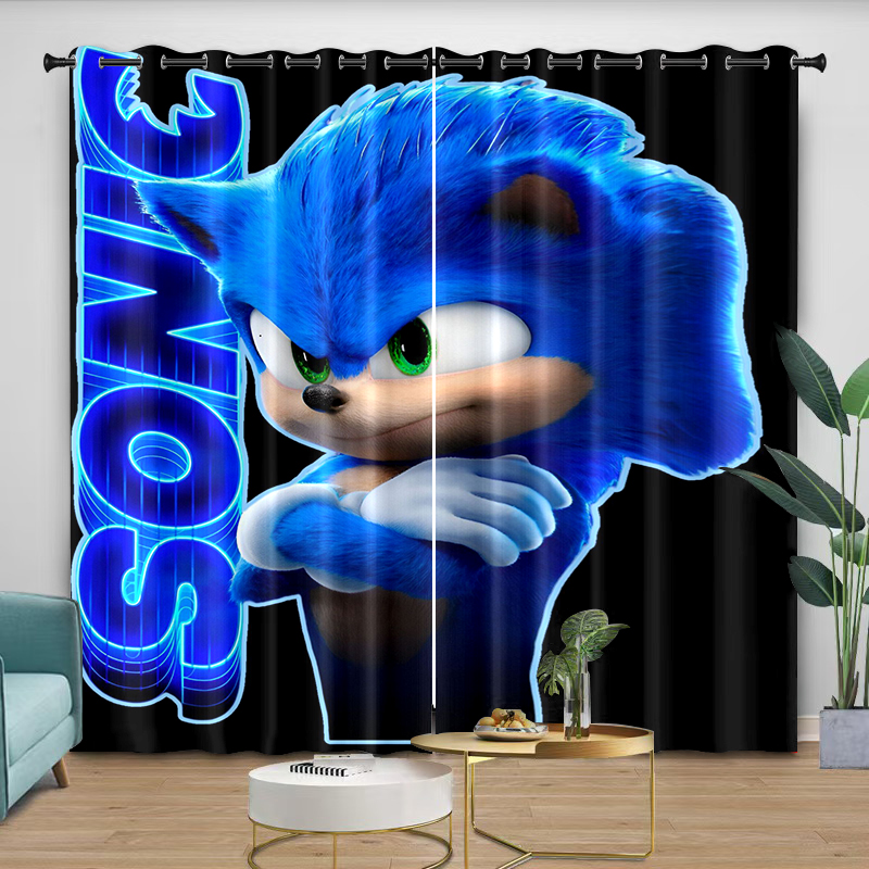 Gorden Sonic Cartoon Melindung - Curtain Rods ulasan dan harga