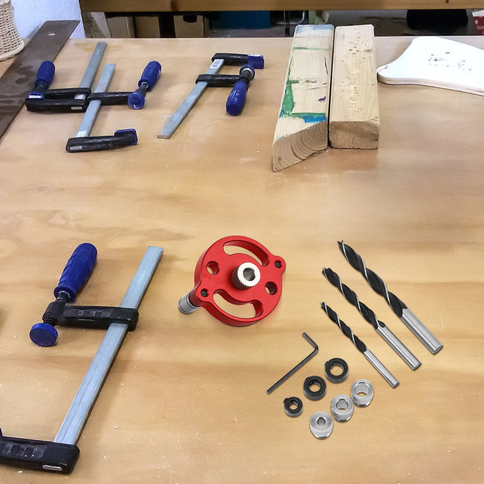 1Set Kit Jig Dowel Presisi dar - Cabinet Hinges ulasan dan harga