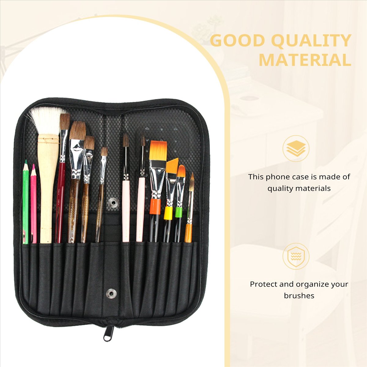 (A02R] Tempat Kuas Lukis 38Cm  - Paint Brush ulasan dan harga