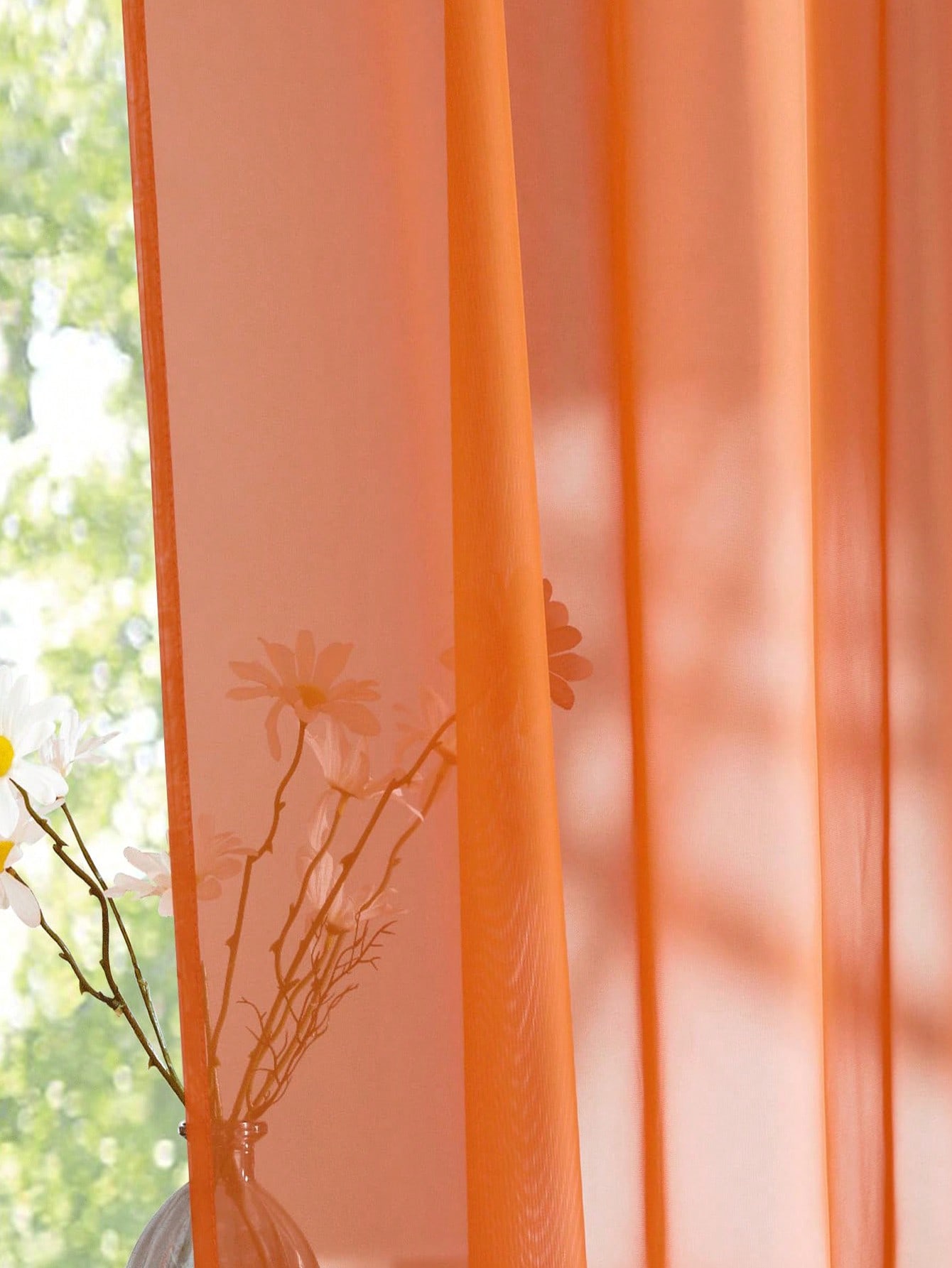 1pc Tirai Organza Transparan O - Curtain Rods ulasan dan harga