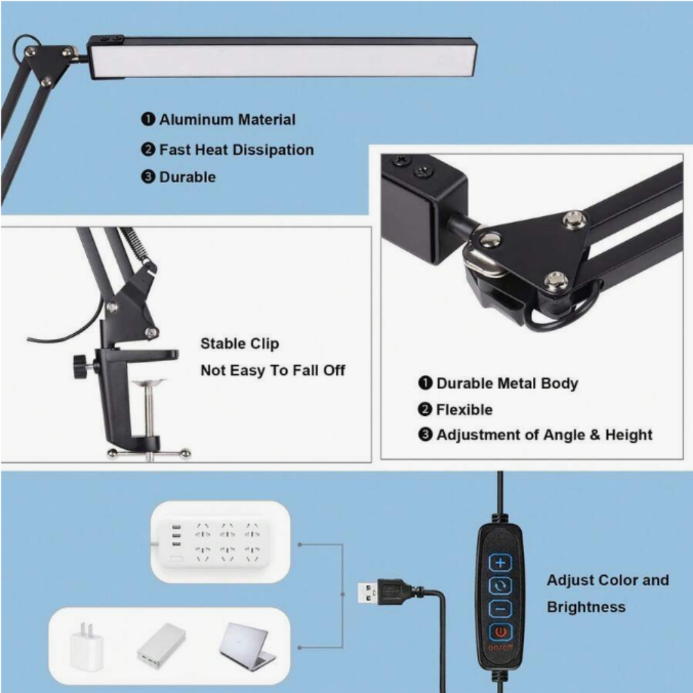 Lampu Meja LED untuk Rumah, Me - Light Switch ulasan dan harga