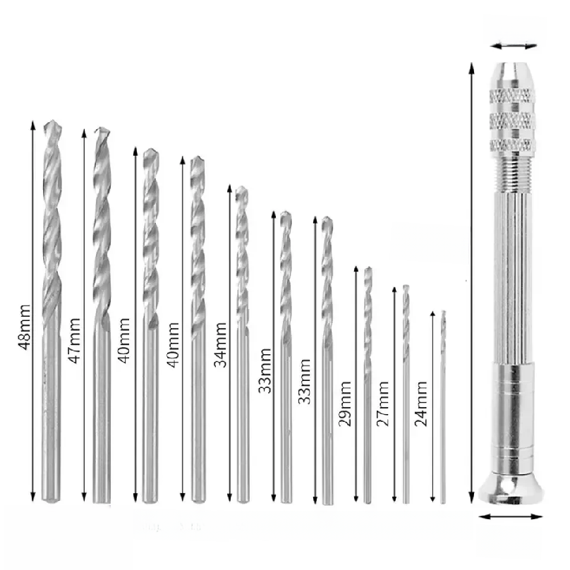 0.8-3.0mm Mini Hand Drill Alat - Drill Bits ulasan dan harga