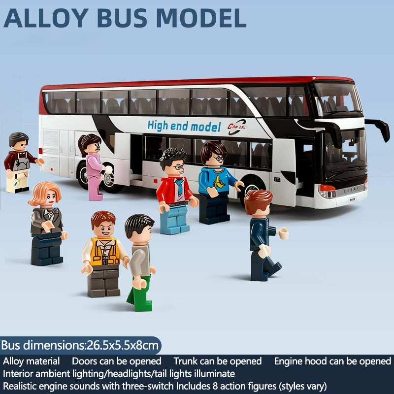 Model Bus Alloy dengan Lampu & - Light Switch ulasan dan harga