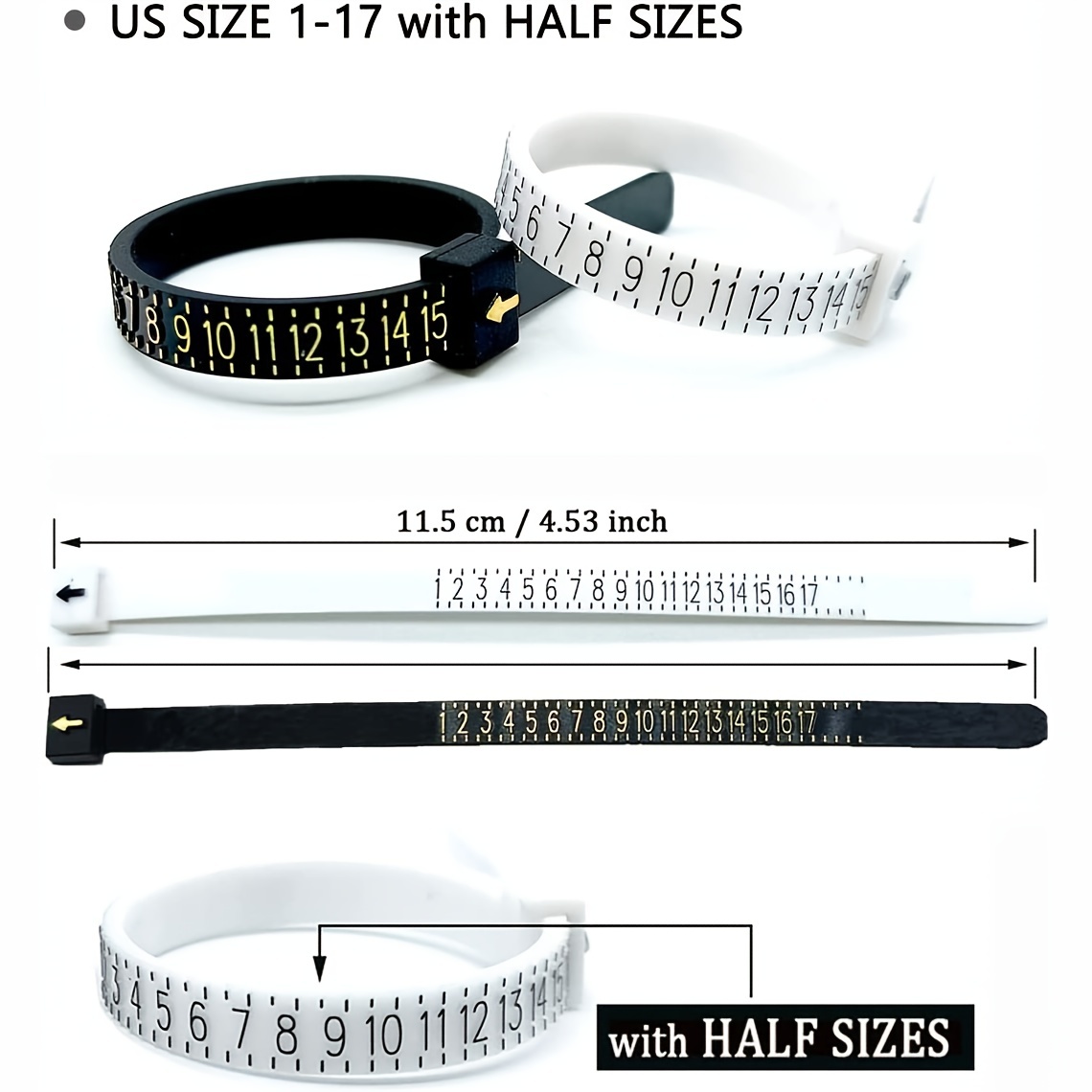 Alat Pengukur Ukuran Cincin Pu - Tape Measure ulasan dan harga