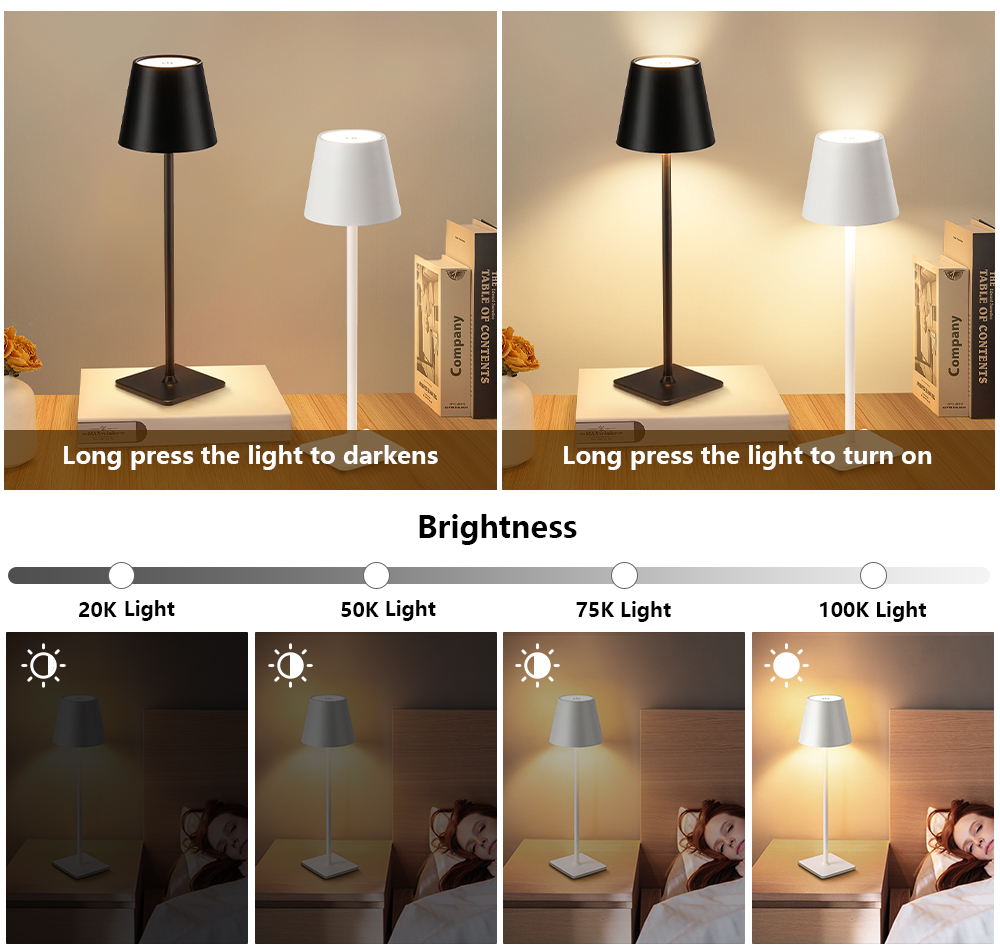Lampu Meja LED Isi Ulang Nirka - Light Switch ulasan dan harga