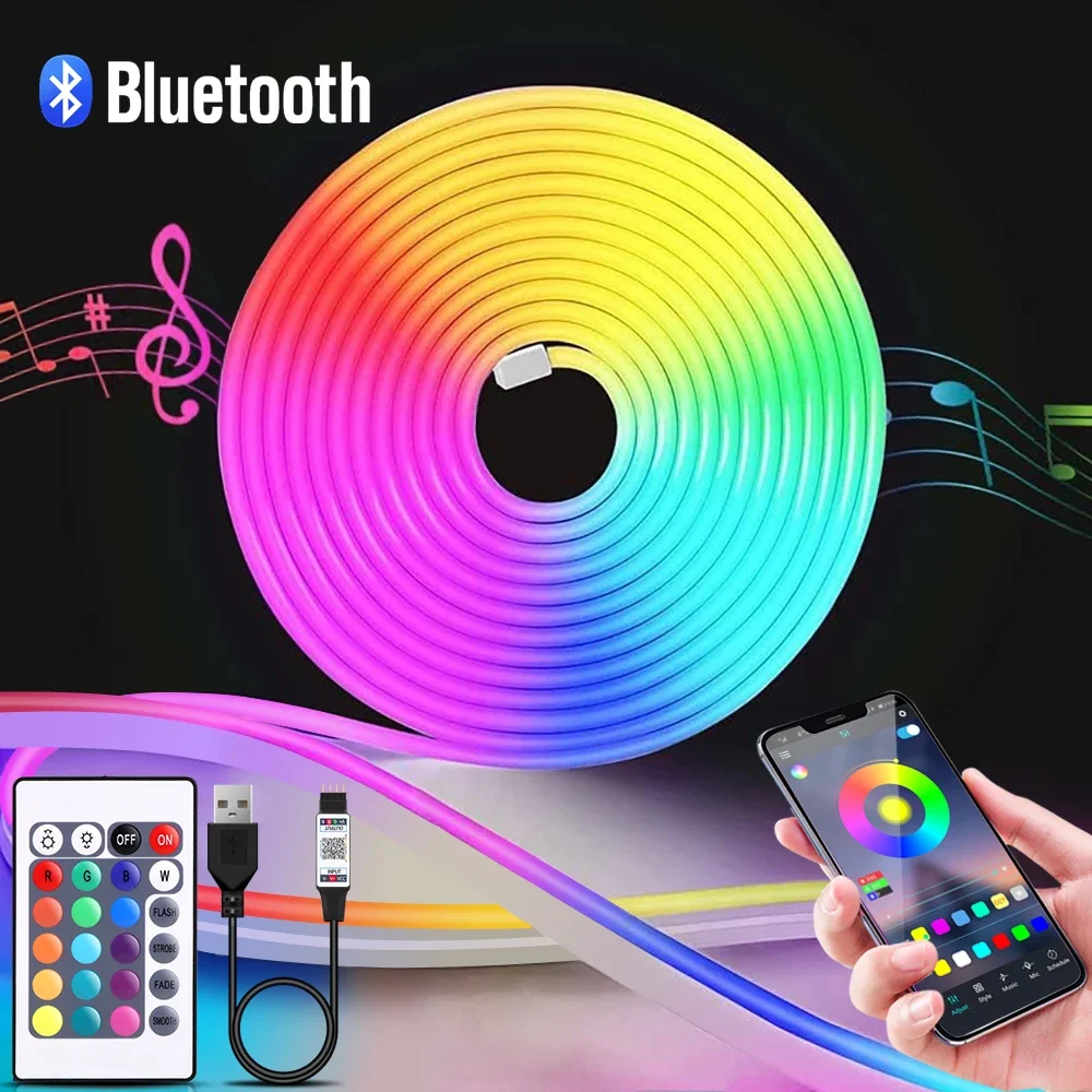 Lampu Strip LED Neon RGB 1-5m  - Led Strip Lights ulasan dan harga